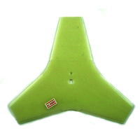 Universal 3-Tooth Plastic Blade for Selected Bent Shaft Machines
