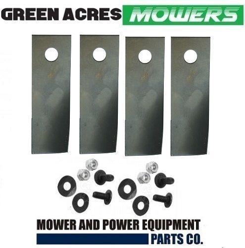 Australian Made 4x Blades Bolts for 18 Cox Rear Catcher Lawn Mowers