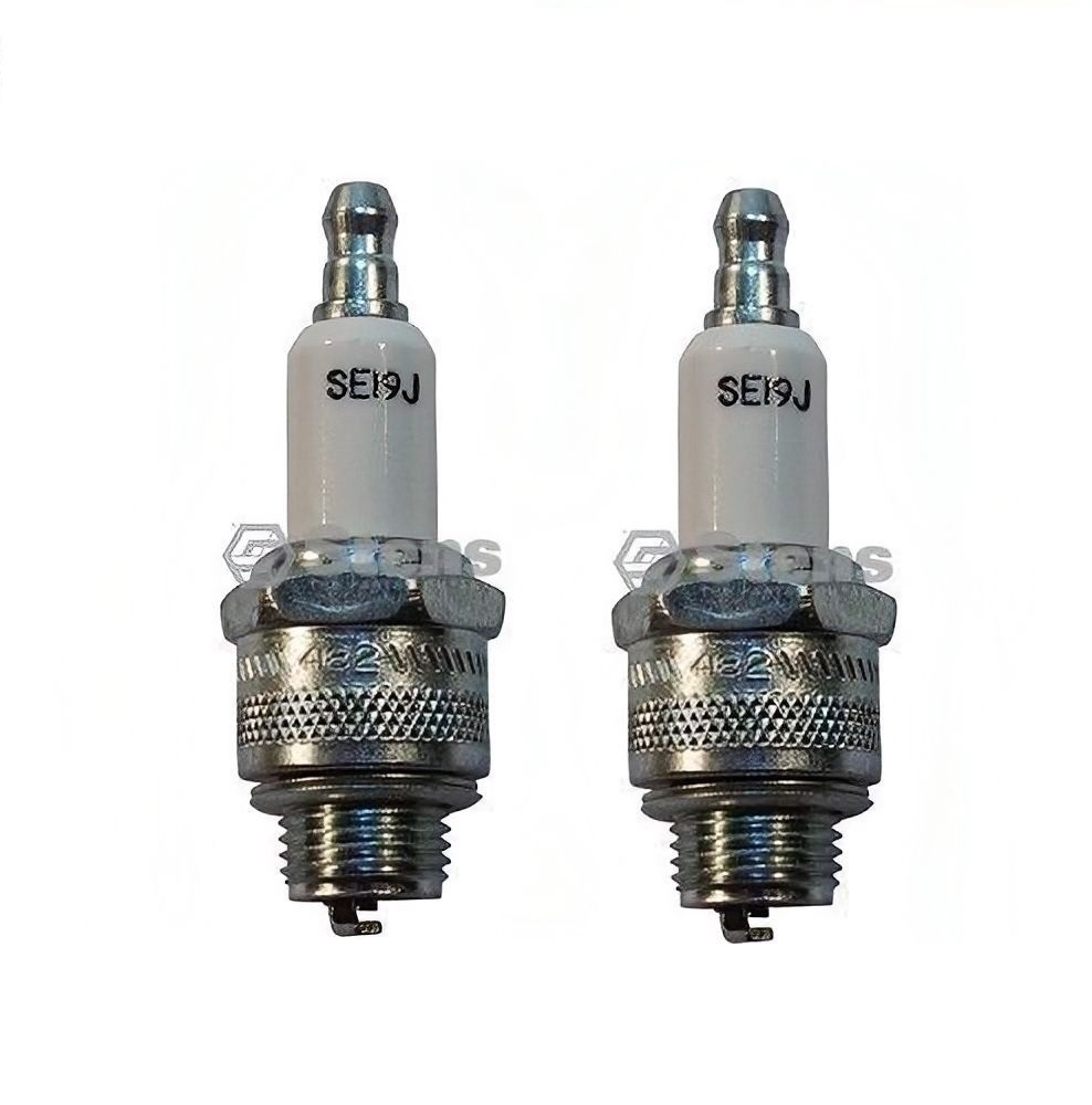 2x Stens Megafire Spark Plug for Briggs & Stratton Motors RJ19LM NGK BR2LM