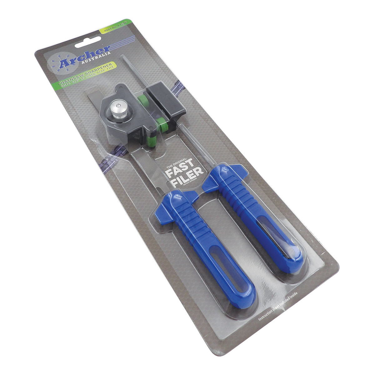 Details about   NEW chainsaw sharpening tool kit FAST FILER 3/16" .325 pitch chain with files