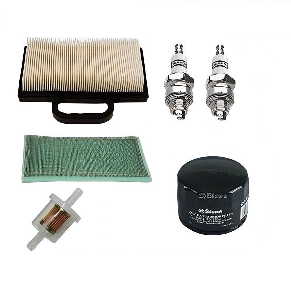 Spark Plug Oil Fuel & Air Filter Kit for 14-24HP Intek V Twin Briggs Motors
