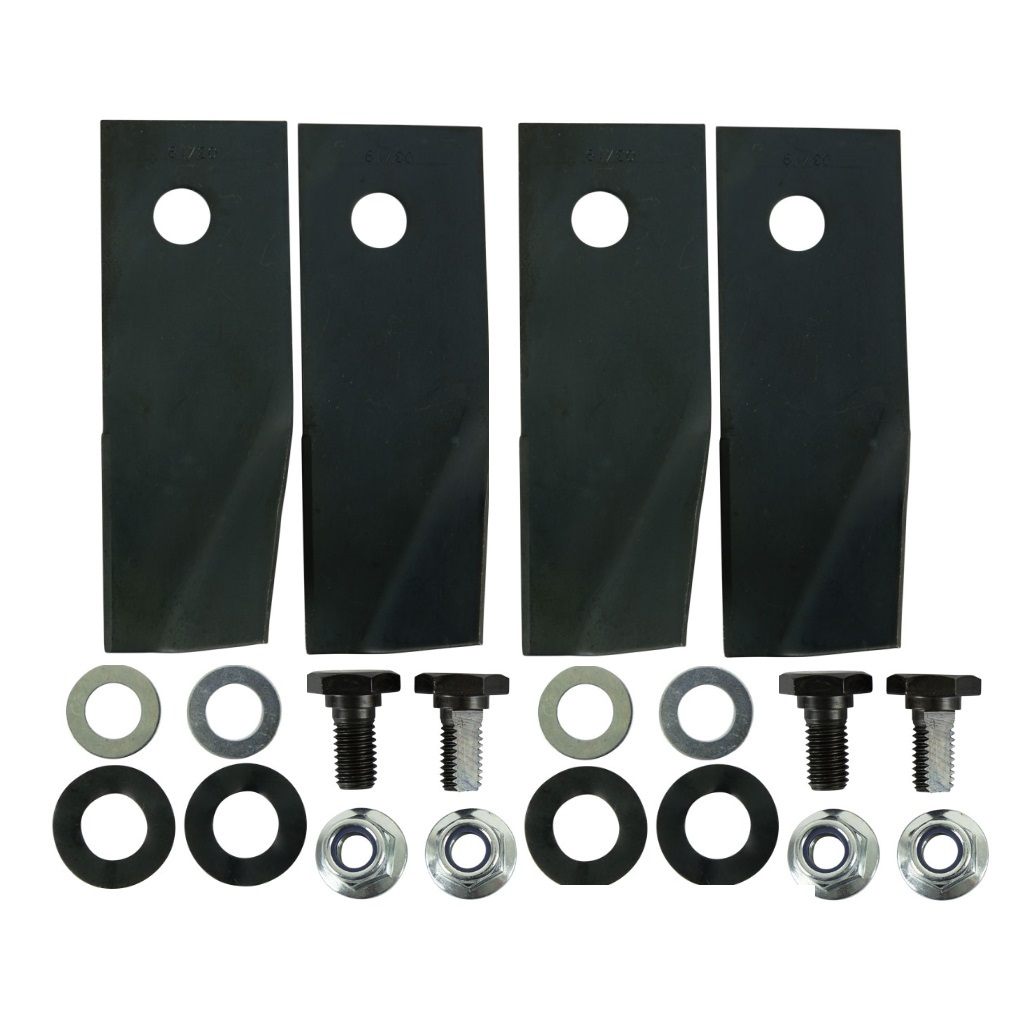 4 X Blades & Bolts for 18" Masport Mowers 640 640X 640I 529578 590013 590014