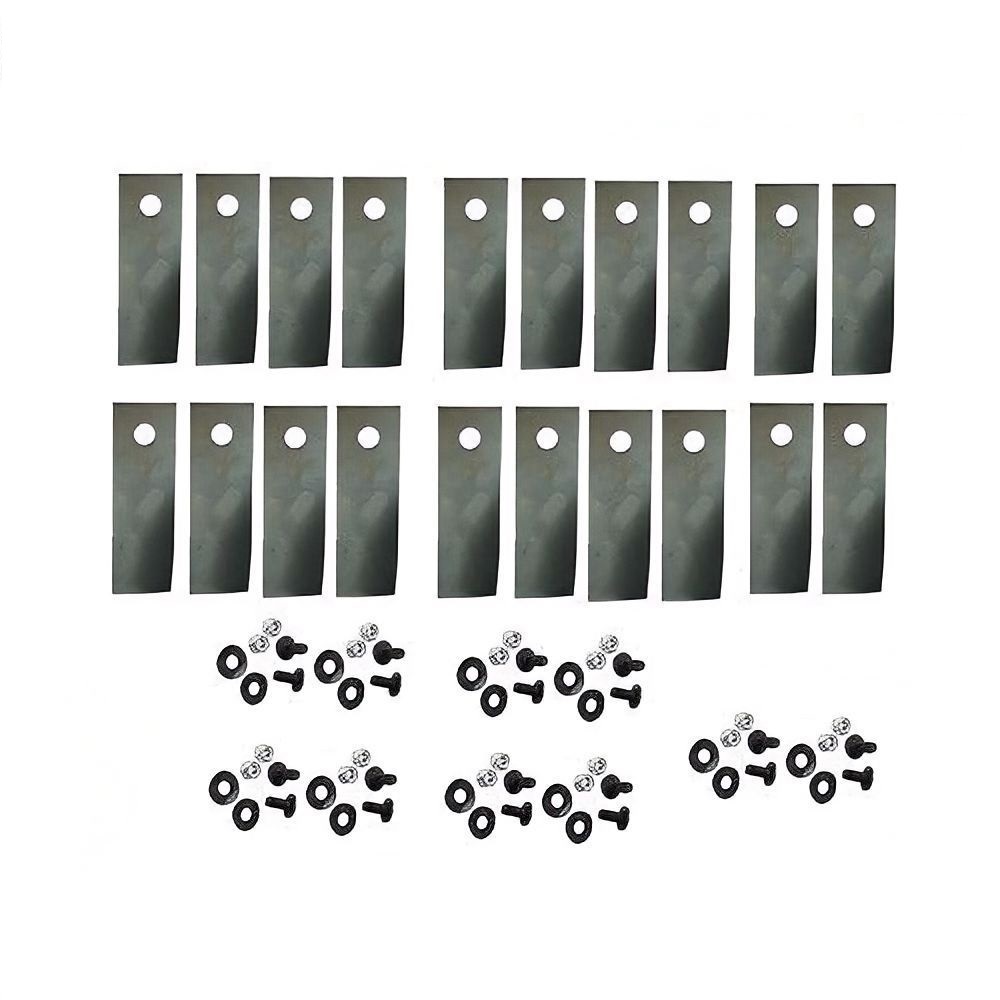 Australian Made 20x Blades & Bolts for 18" Rover Mowers A01118k A00672k