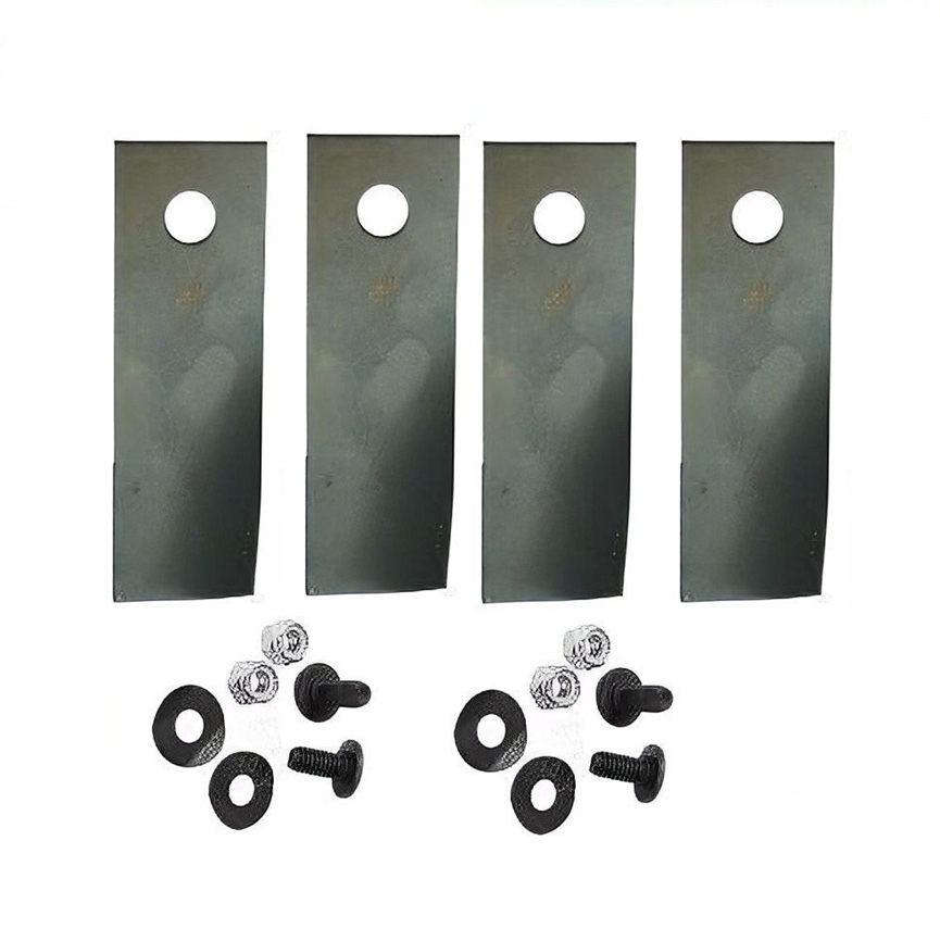 Australian Made 4x Hardened Blade Set fits 18" 20" Rover Lawn Mowers A00672K
