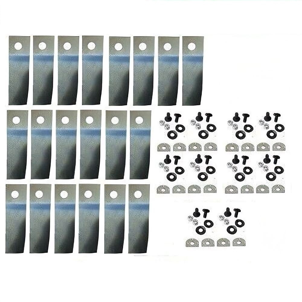 20x Blades & Bolts for 19" 21" Rear Catcher Lawn Mowers HRU214 HRU215