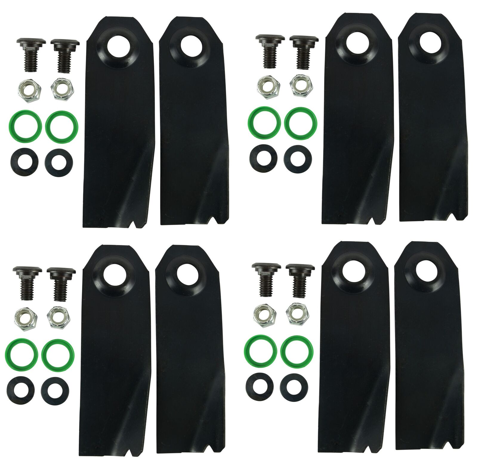 Australian Made 8x Blades & Bolts fits 19" Cut Victa Mowers CA09393S CA09319S