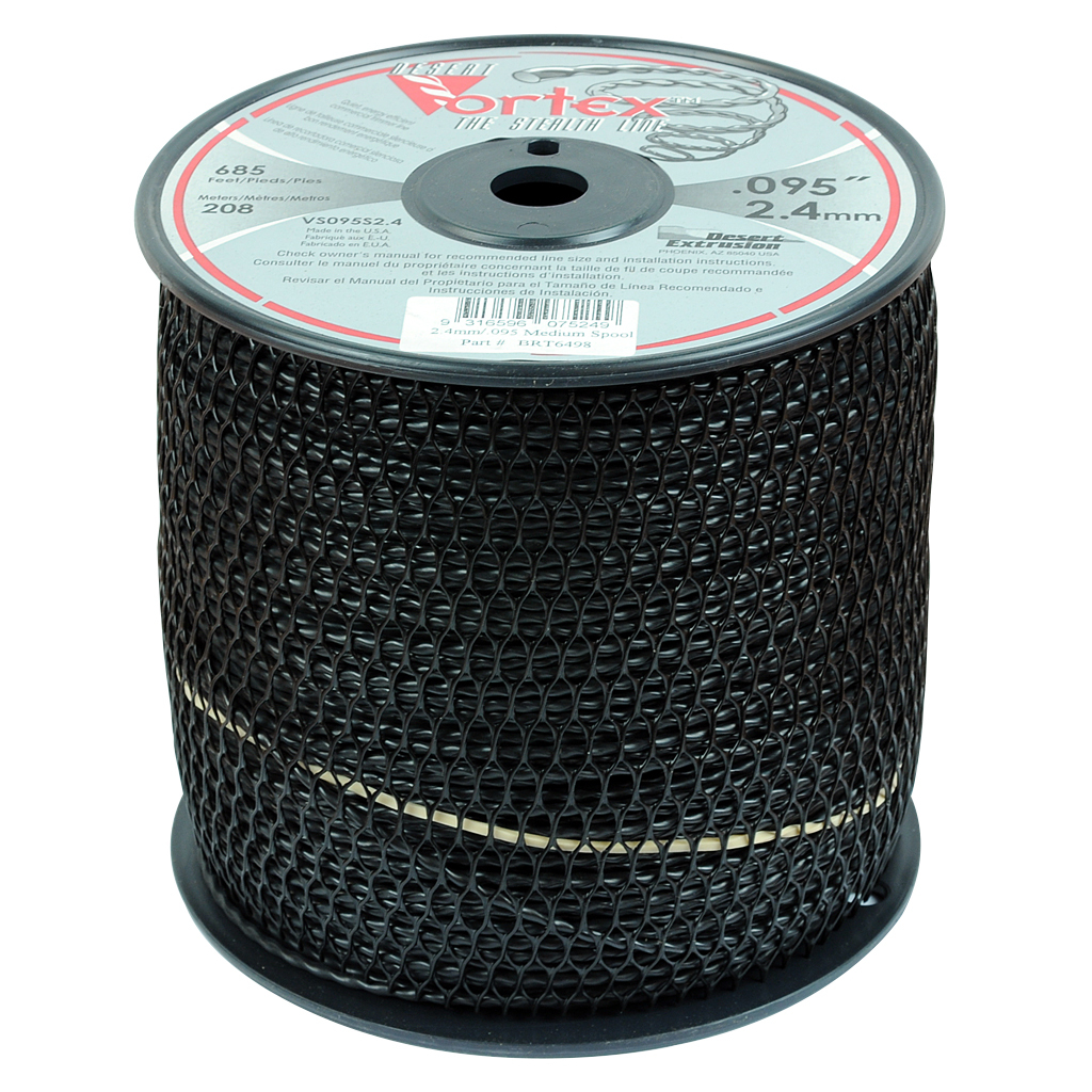 Vortex Super Quiet Brush Cutter Whipper Snipper Trimmer Line Cord 208 Metres 2.4mm
