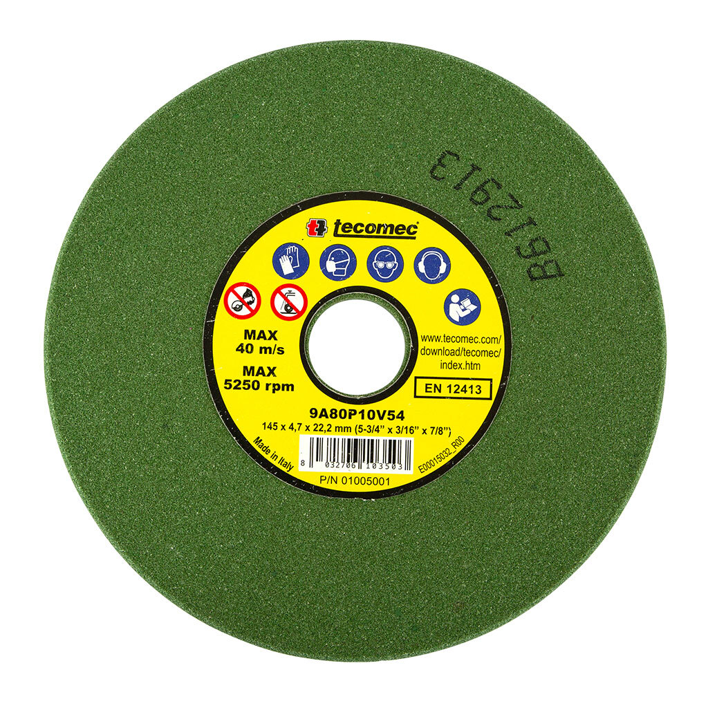 Genuine Tecomec Grinding Wheel for Sharpening for Sharpening .404" Pitch Green