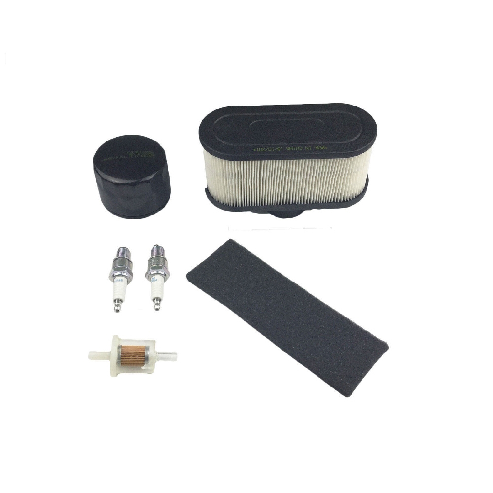 Carkio Air Filter Spark Plug Fuel Filter Tune Up kit Compatible with Kawasaki FR541V FR600V 4-Cycle Engines 11013-0727 11013-7050 99999-0383 Lawn Mower 