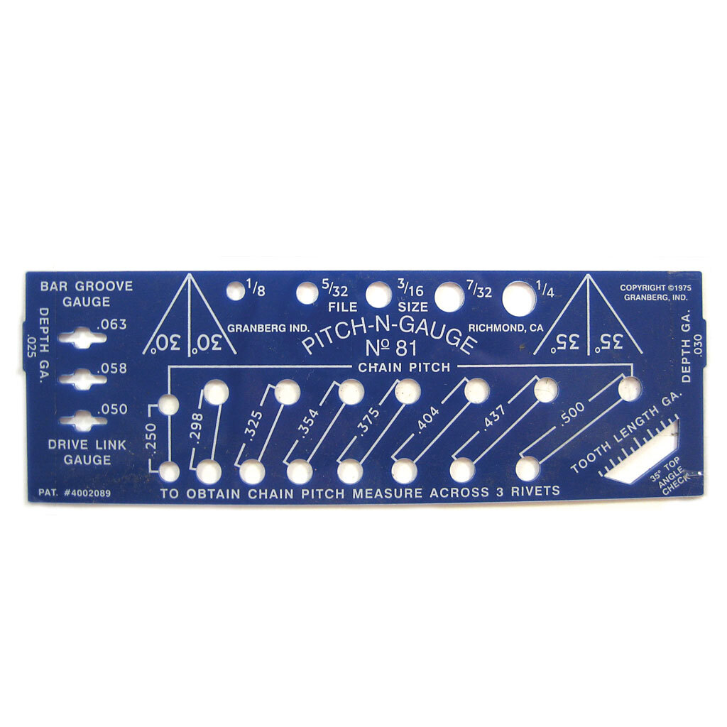 Prokut Quick Check Gauge for Chainsaw Bar & Chain Measurements