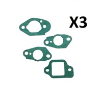  3 X Gaskets sets for honda gcv135 gcv160 gsv190 carburetor manifold intake