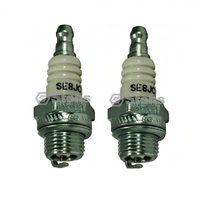 2x Stens Mega Fire Spark Plug fits Briggs &amp; Stratton Mowers Chainsaws