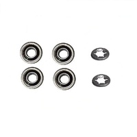 4x Wheel Bearings &amp; 2x Circlips 1/2&quot; ID 1 1/8&quot; OD Replaces 91055-VB4-003