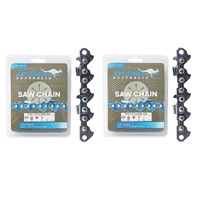 2x Genuine Archer Chainsaw Chain Loop 66DL 3/8 .063 Semi Chisel