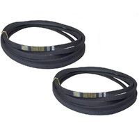 2x Ride on Mower Blade Belt fits Husqvarna 42&quot; Cut Twin Blade Machine