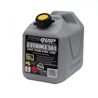 Grey 2 Stroke Container 5 Litre Plastic Fuel Can for 50:1 Fuel Ratio