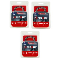3x Prokut Chainsaw Chains 72DL 325 .058 Semi Chisel fits 18&quot; Bar Husqvarna 346XP