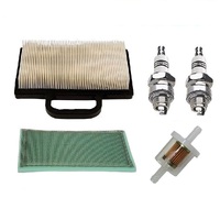 Spark Plug Fuel &amp; Air Filter for 14-24HP Intek V Twin Briggs Motors 499486