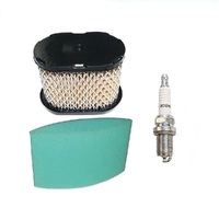 Air &amp; Pre Filter Spark Plug fits 5.5HP 6.5HP 6.75HP Intek OHV Motors 110402