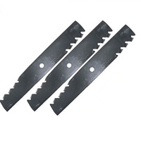 3x Predator 2 Toothed Mulcher Blades for 48&quot; Cut Husqvarna Stag Mowers