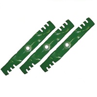 3x Toothed Mulching Blades for 54&quot; John Deere Mowers F710 F725 M113581