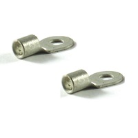 2 X BATTERY TERMINALS FOR 6 GAUGE CABLE   6MM TERMINAL HOLE