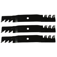 3x Toothed / Gator Mulching Blades for 50&quot; Toro Mowers SS5000 SS5060 115-5059-03