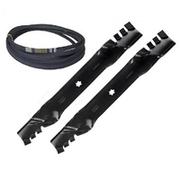 Mulching Blades &amp; Belt Kit for Husqvarna Ride on Mowers 532 17 48 83 531300767