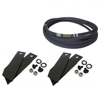 Blade &amp; Belt Kit fits Selected Greenfield Mowers GT18005 GT2139
