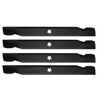 4x Blades for 38&quot; Husqvarna Flymo Ride on Mowers TS138 532138497 532 12 78 42