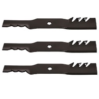 TOOTHED BLADE SET FOR 48" JOHN DEERE 7 POINT STAR GATOR PREDITOR GX21784 GX21786
