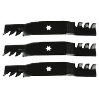 Toothed Mulcher Bar Blades for 50&quot; Cut Ride on Lawn Mower Models 742-04053A
