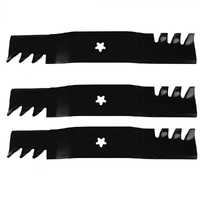 3x Gator Predator Type Toothed Blades fits 54&quot; Deck Husqvarna 532 18 72-56