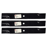 3 Blades for 54&quot; Cut BigDog Hustler Zero Turn Ride on Lawn Mower Models 601124