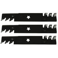 3x Gator Style Blades for Selected 48&quot; Husqvarna Mowers EZ4824 522 03 74 01