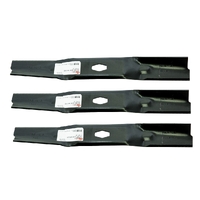 3x Blades For Cub Cadet 54" Cut Standard Type Bar Blade - Fits S Shaped Centre Hole 742-05086