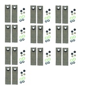 10x Blade Kits fits 21&quot; Big Bob Commercial Workman Valcan Mowers 900331 AS900500
