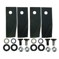 4 X Blades &amp; Bolts for 18&quot; Masport Mowers 640 640X 640I 529578 590013 590014