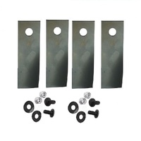 BLADE KIT FOR ROVER  MOWERS 4 BLADES AND BOLTS  A01118 , A00672K HARDENED BLADE