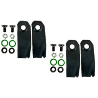 Australian Made 4x Blade &amp; Bolt fits 18&quot; Victa Rear Catcher Lawn Mower 1974-2013