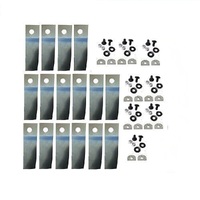 16x Blades &amp; Bolts for 19&quot; Round Disc Honda Rear Catcher Lawn Mowers HRU194PU