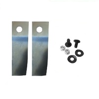2x Blade &amp; Bolt for 19&quot; 21&quot; Honda Rear Catcher Lawn Mowers HRU194 HRU194PU