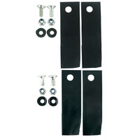 2x Blade &amp; Bolt Set for 21&quot; Cut Honda Rear Catcher Lawn Mowers 06720-VJ9-600