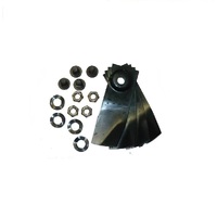 2 X BLADE KITS FOR 20" MASPORT & MORRISON MOWERS 4 BLADES AND BOLTS