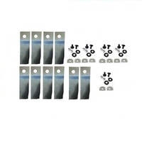 10x Blades &amp; Bolts for 21&quot; Honda Rear Catcher Lawn Mowers HRU 217DPU HRU216M2
