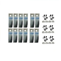 12x Blades &amp; Bolts for 21&quot; Honda Rear Catcher Lawn Mowers HRU 217DPU HRU216M2