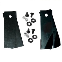 FLAT AND FLUTED BLADE KIT COMBO FOR ROVER RANGER RANGER RIDE ON MOWERS A0673K 