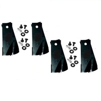 8x Blades &amp; Bolts for Rover Lawn King Ranger Ride on Mowers A07873 A0673K