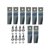 4 X BLADE KITS FOR 28 INCH COX RIDE ON MOWER  8 X BLADES AND BOLTS  SKIT33 