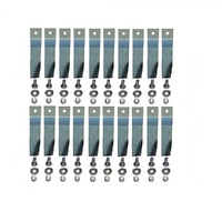 10 X BLADE KITS FOR 32" COX RIDE ON MOWER  20 x BLADES AND BOLTS  SKIT55 
